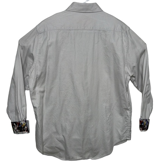 Robert Graham Button Down Dress Shirt With Masquerade Cuffs Extra Large - Picture 3 of 15